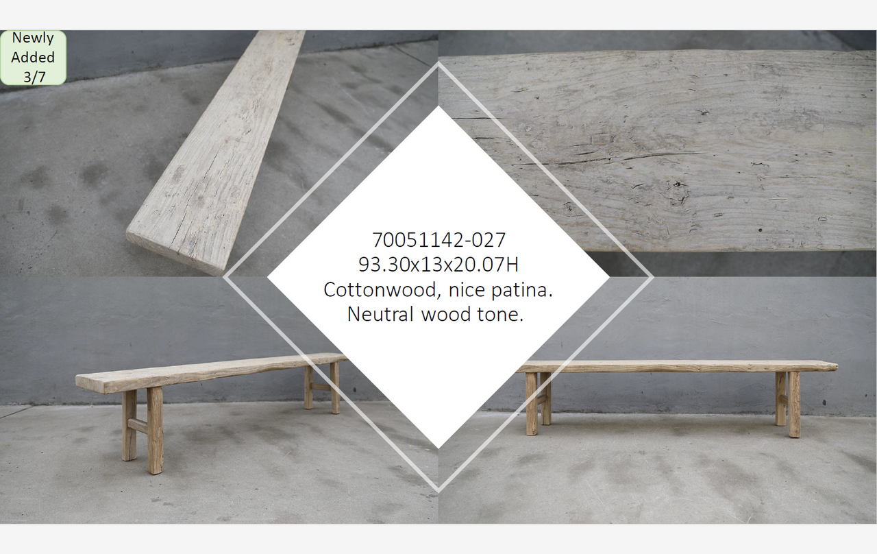 Vintage Reclaimed Wood Bench ����������ï