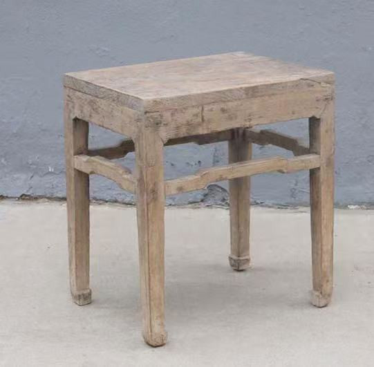 Approx. 18-20 Inches Wide Vintage Rectangular Table Weathered Natural (finish & size vary)
