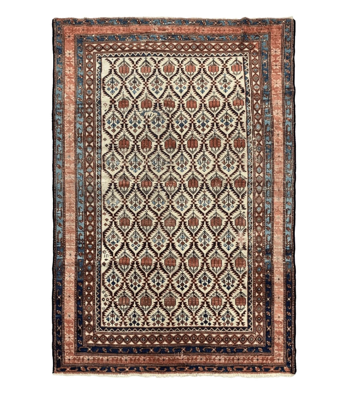 Antique Caucasian Rug 4x6, Hand Knotted Wool Carpet, Shirvan Rug - Jewel Rugs