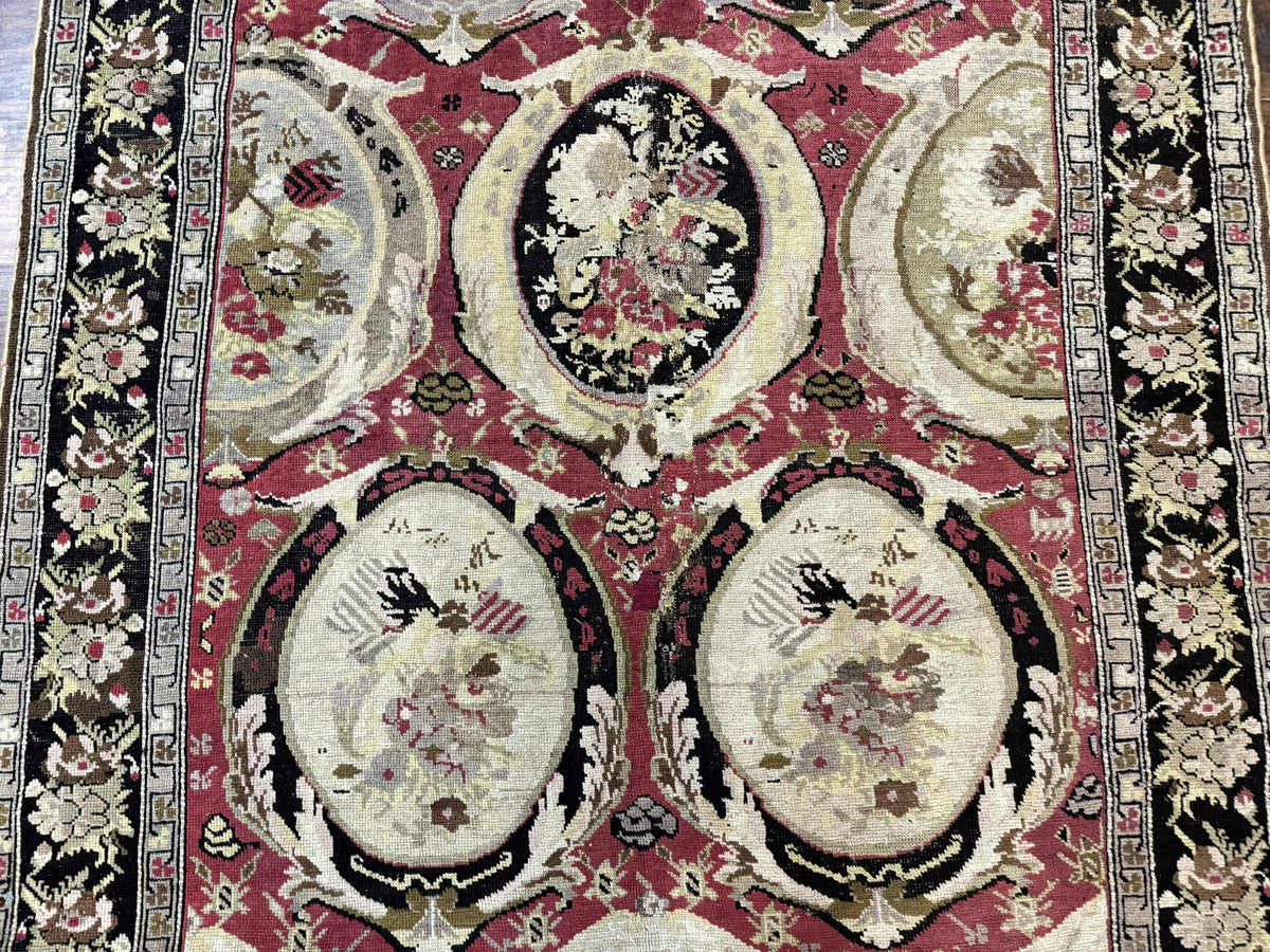 Antique Caucasian Karabakh Rug 5x10 - Jewel Rugs, view 5