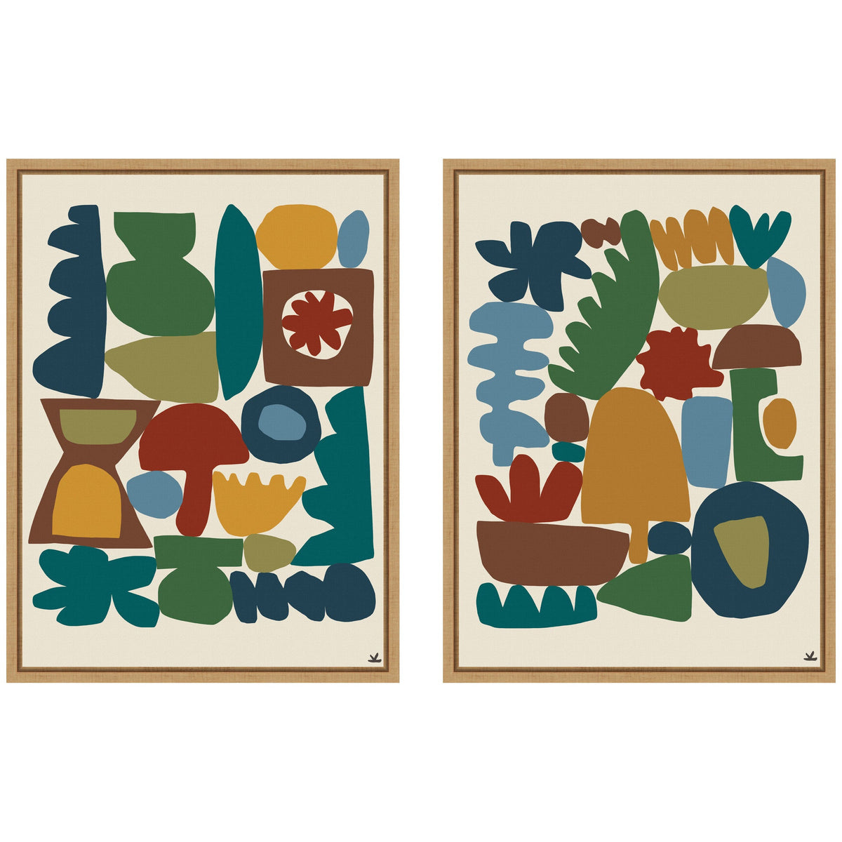 Garden Song 2 Piece Framed Canvas Wall Art Set by Kelly Knaga