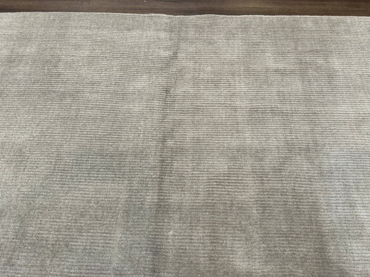 Tibetan Rug 8x10 Taupe Handmade Wool Modern Contemporary Carpet - Jewel Rugs, view 4