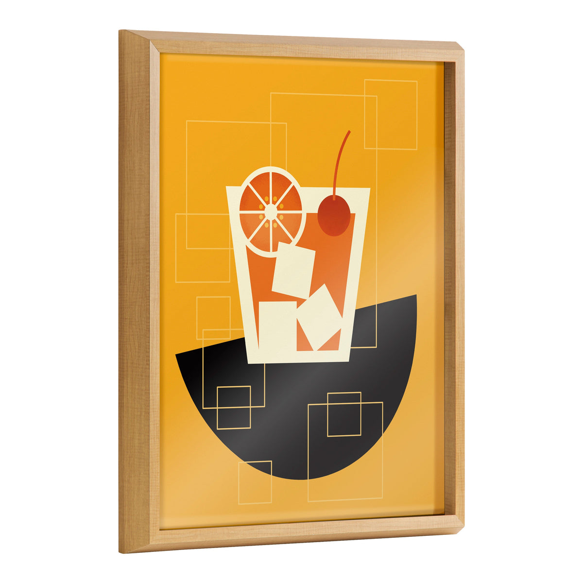 Blake Old Fashioned Framed Printed Art by Amber Leaders Designs