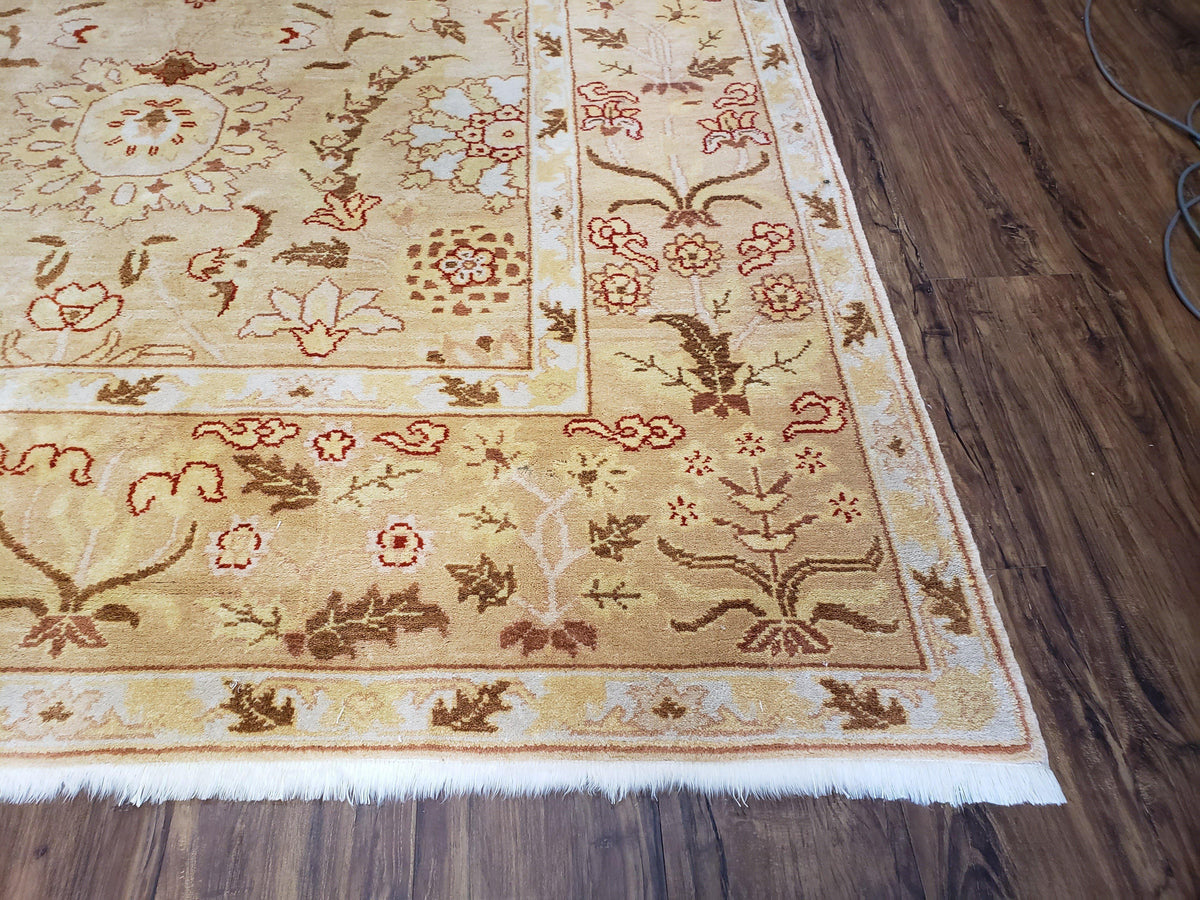 Vintage Turkish Oushak Area Rug 6x9, Wool Hand-Knotted - Jewel Rugs, view 10