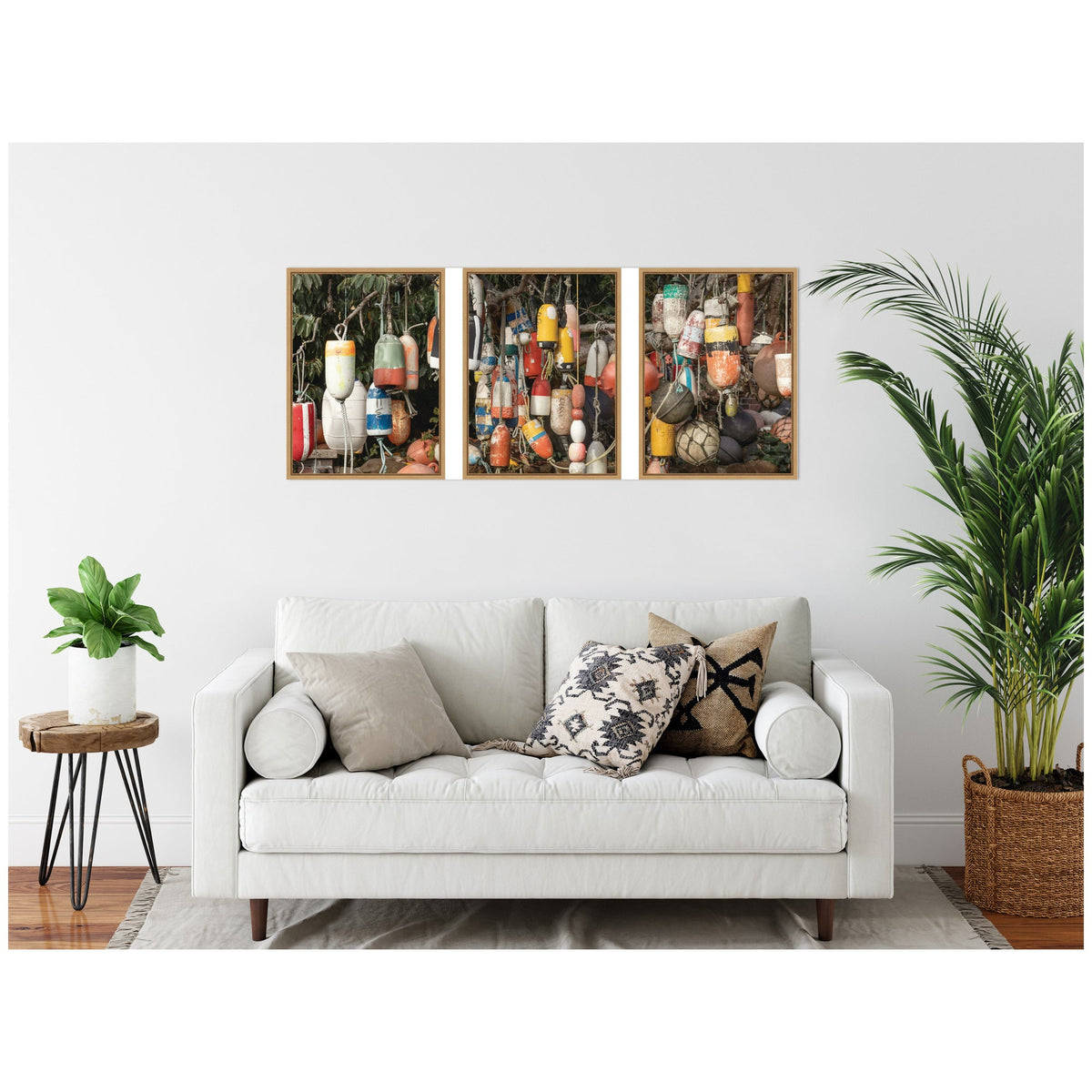 Buoys No. 1 No. 2 and No.3 3 Piece Framed Canvas Wall Art Set by Emiko and Mark Franzen F2 Images