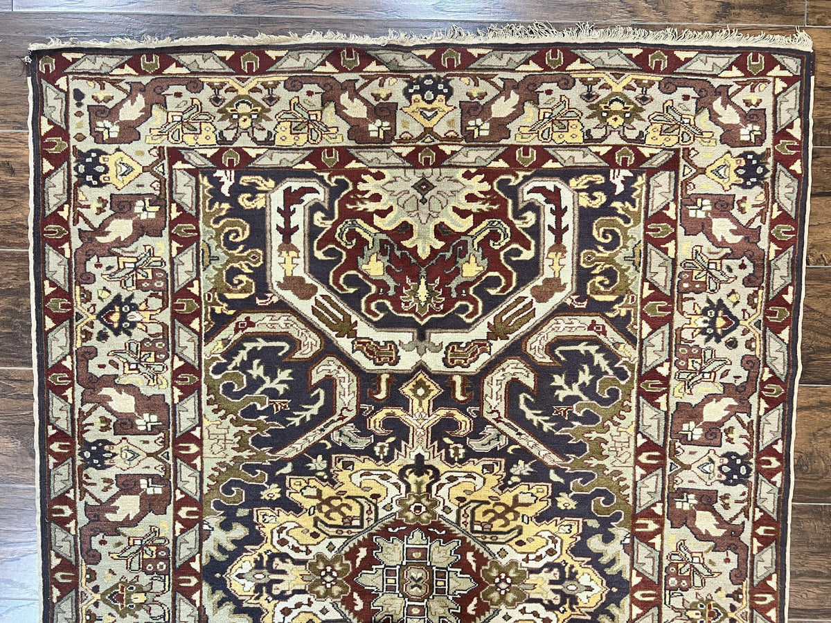 Antique Caucasian Rug, Kuba Seychour Rug, Handmade Wool Oriental Carpet, Azerbaijan Rug - Jewel Rugs, view 2