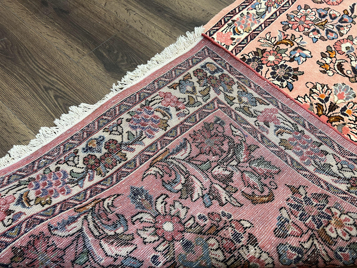 Persian Sarouk Runner Rug 2.9 x 13.6, Wool Floral Hand Knotted Runner - Jewel Rugs, view 10