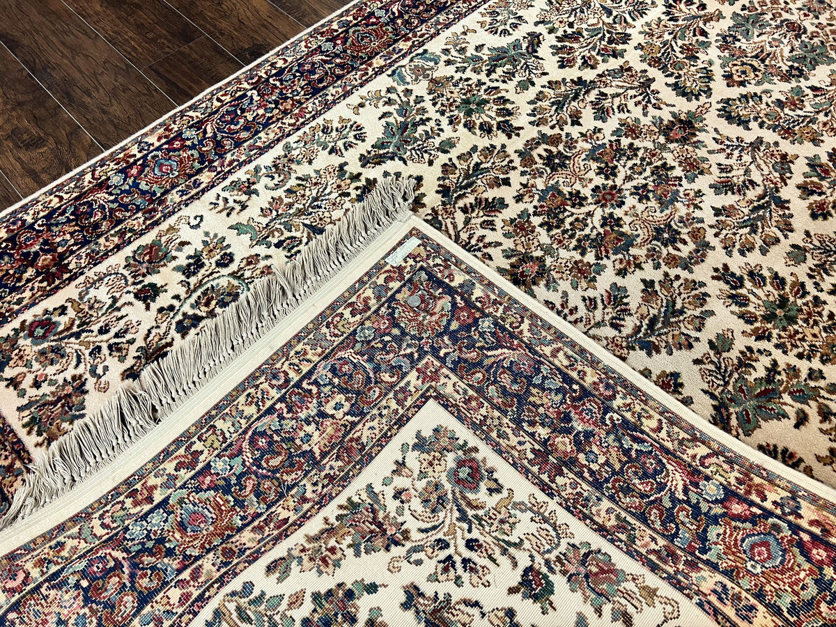 Karastan Rug 5.9 x 9 Ivory Sarouk #760, Vintage Wool Original Collection 700 Series, Discontinued - Jewel Rugs, view 12