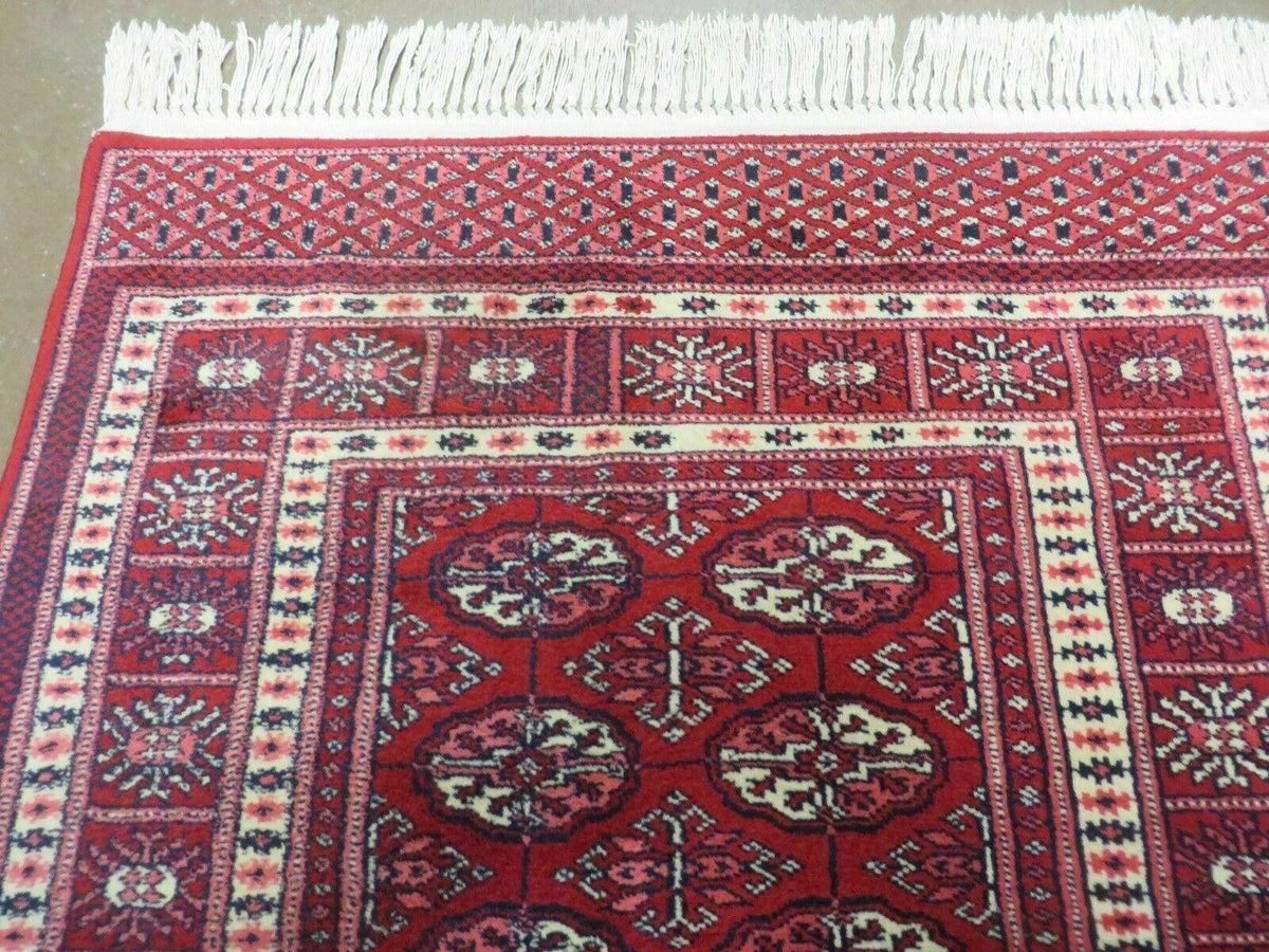 3' X 5' Vintage Fine Handmade Turkoman Bokhara Yamud Rug Carpet Nice - Jewel Rugs, view 4