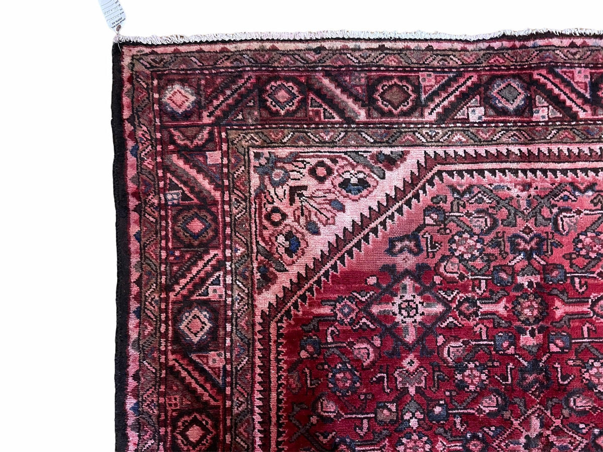 5.5 X 10 Antique Handmade Wool Tribal Gallery Rug All Over Red Runner Corridor - Jewel Rugs, view 7