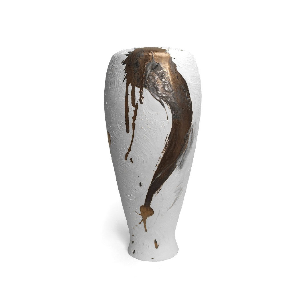 Vessel in White and Gold - No 125 image 0