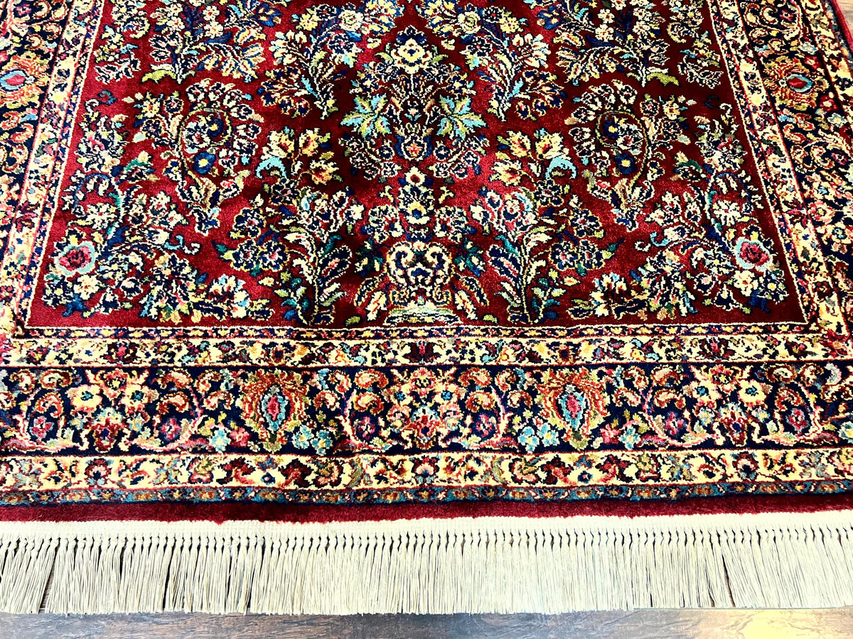 Karastan Rug 5.9 x 9 Red Sarouk Rug #785, Karastan Wool Rug, Karastan Carpet, Original 700 Series Vintage Karastan Oriental Rug Discontinued - Jewel Rugs, view 6