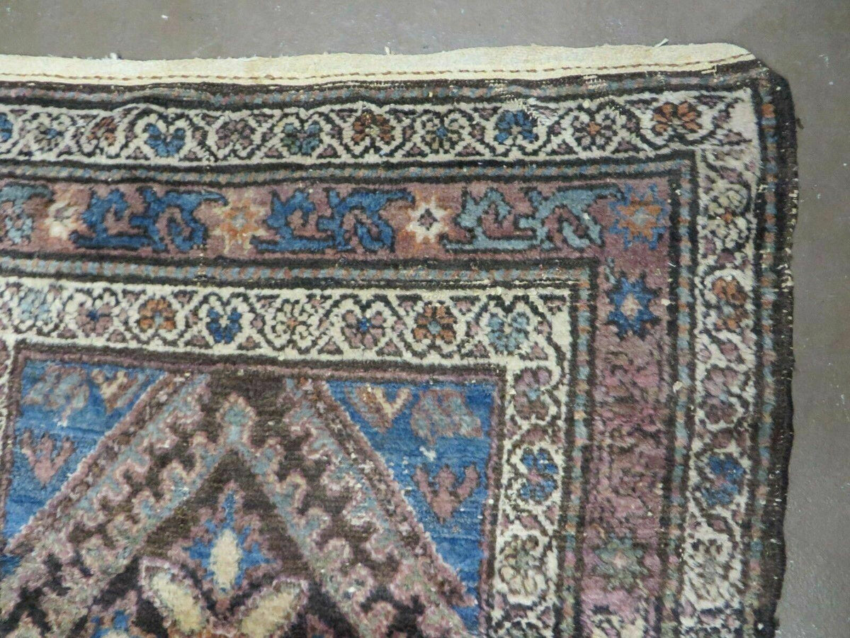 3' X 6' Antique Handmade India Floral Oriental Wool Rug Veg Dyes Nice - Jewel Rugs, view 8