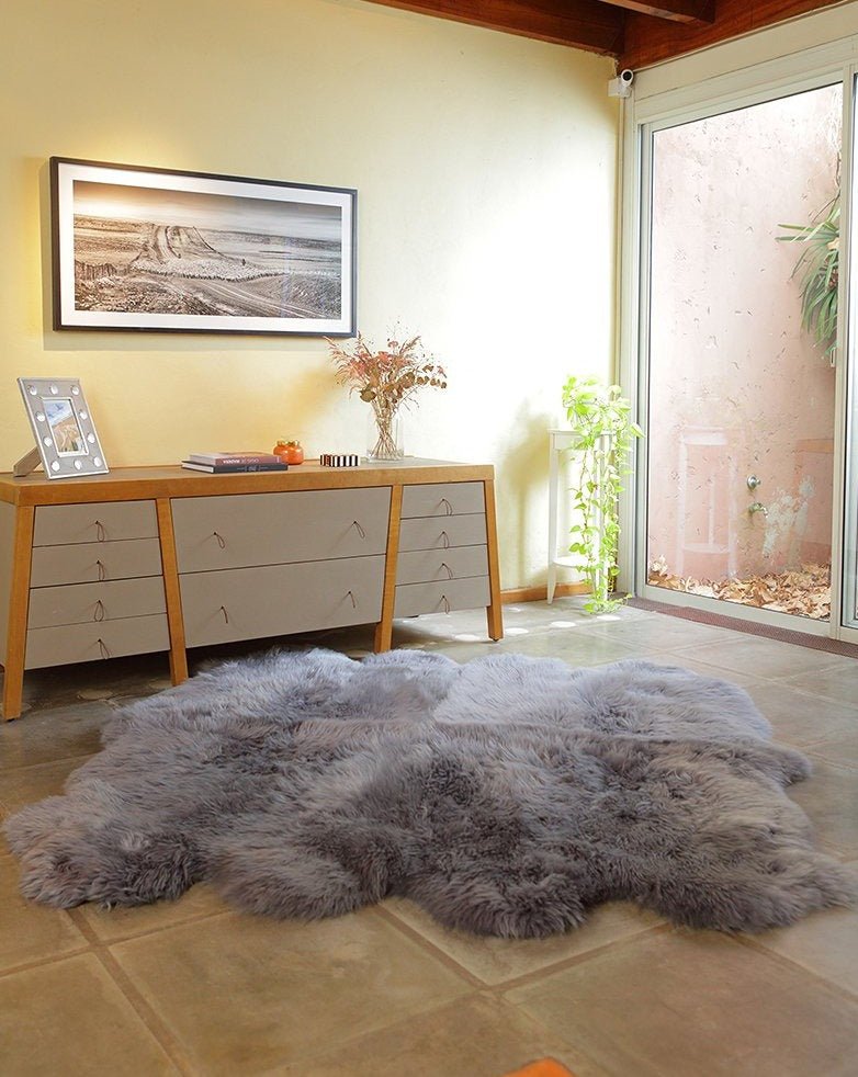 8-Pelt Irregular Area Rug - Homelosophy, view 3