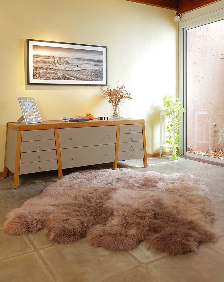 8-Pelt Irregular Area Rug - Homelosophy, view 4