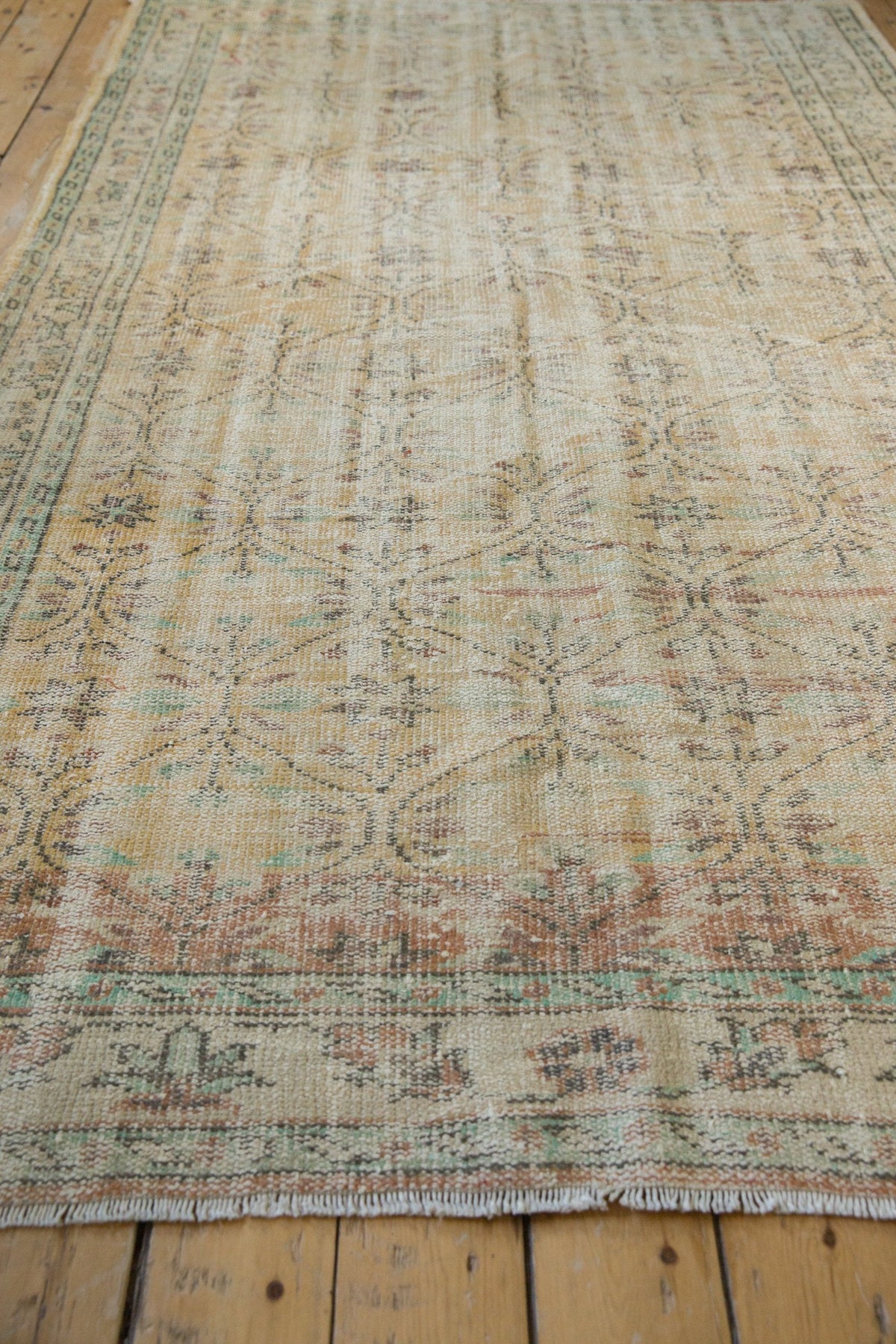 5.5x9 Vintage Distressed Oushak Carpet