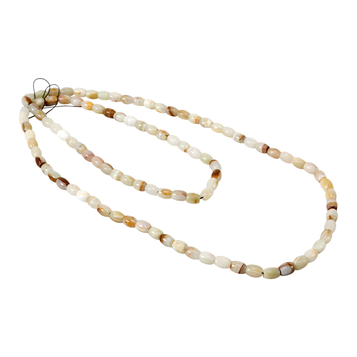 Decorative Oval Jade Bead