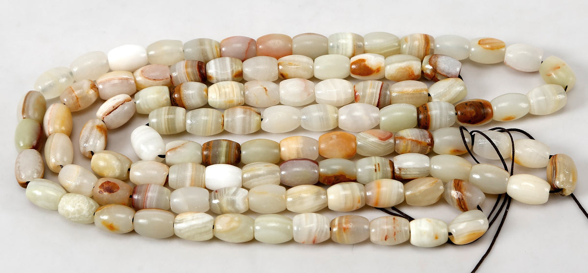 Decorative Oval Jade Bead