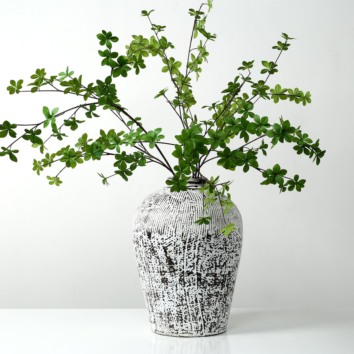 Vintage Pot Approx. 18-22 Inches Distressed White (Size and color vary)
