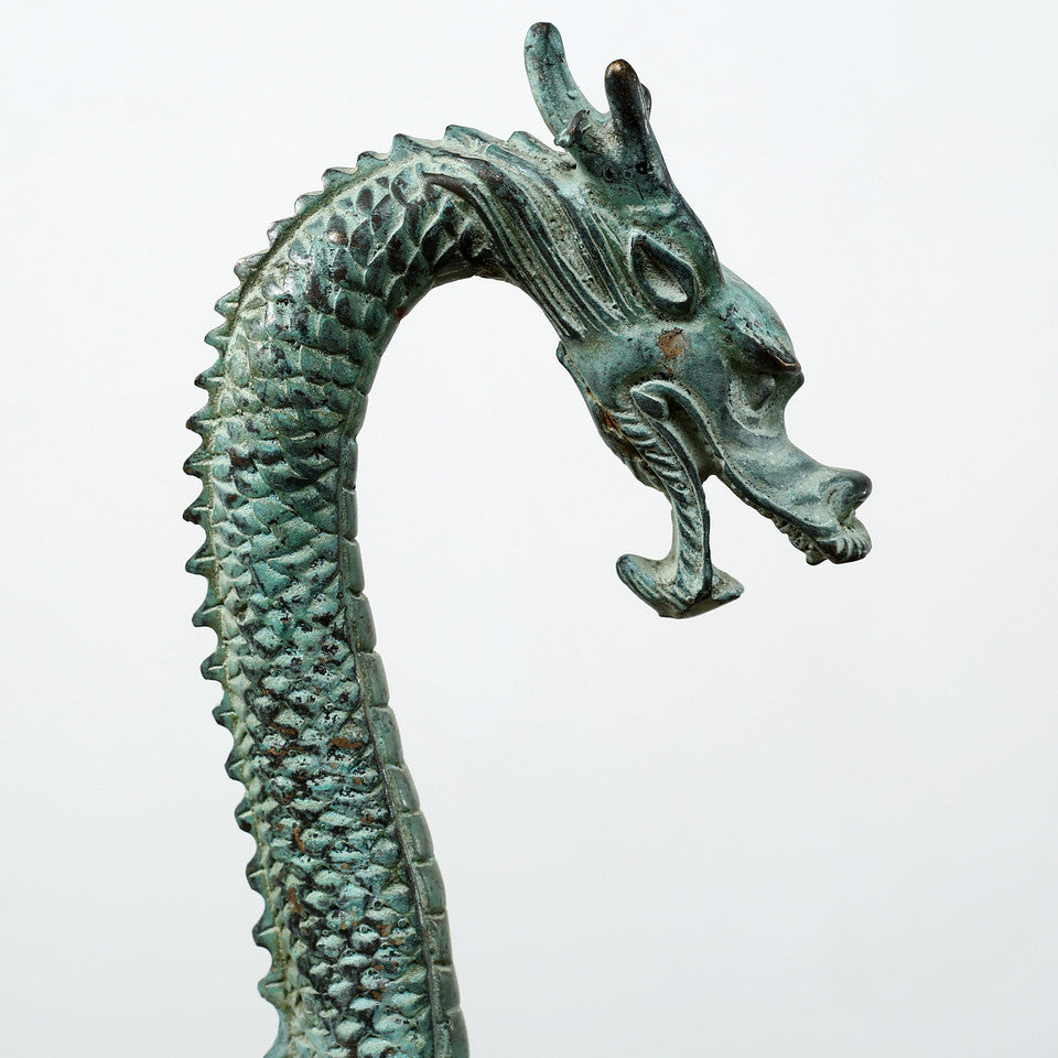 Bronze Standing Dragon Statue