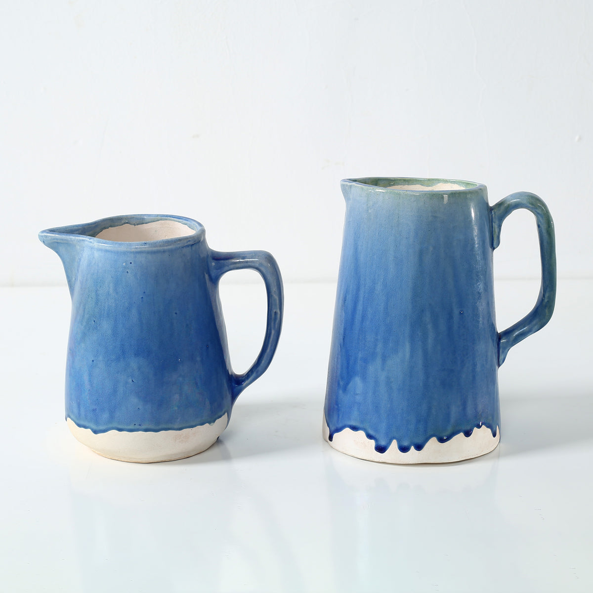 Approx. 7.5 Inches High Green-Blue Pitcher (3.9" Opening)