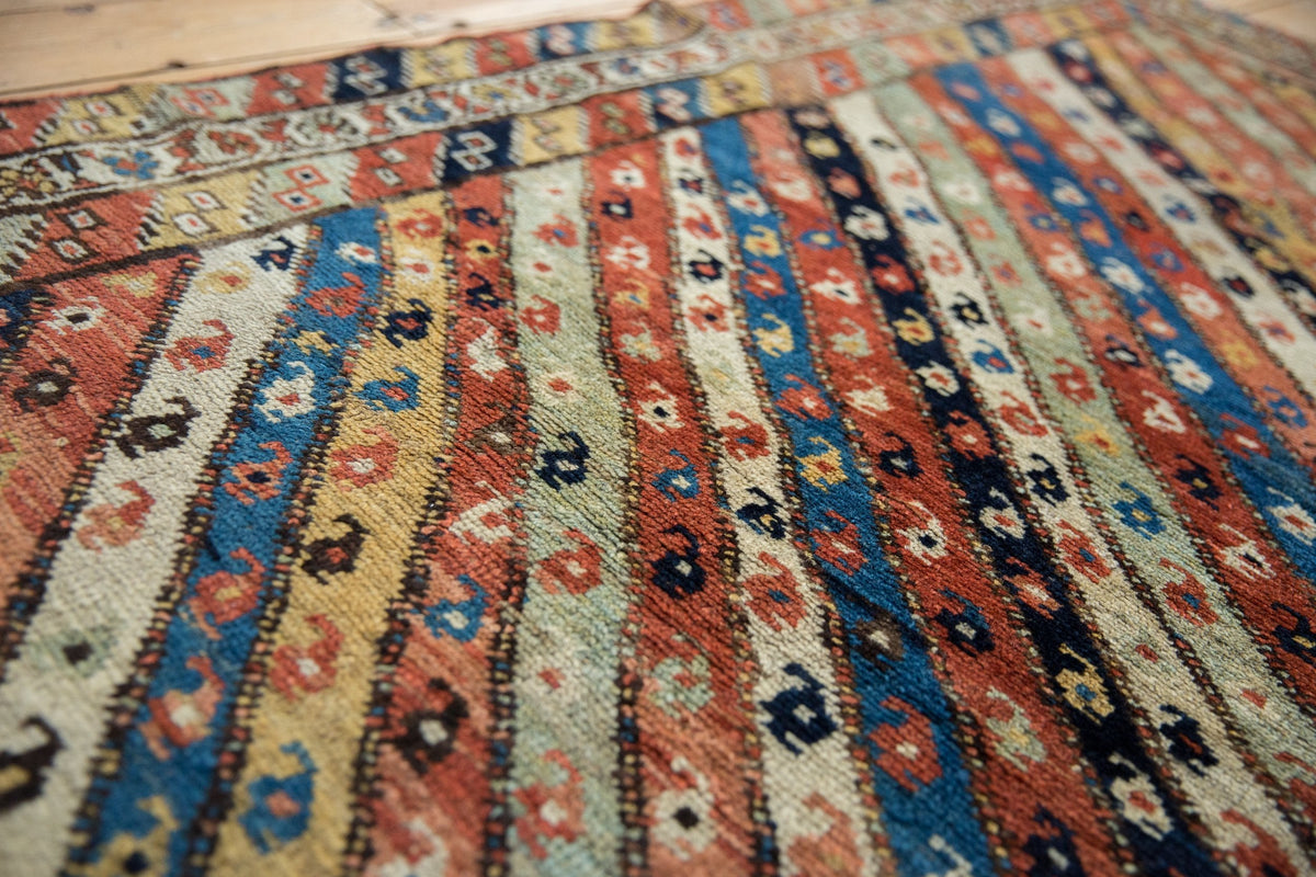 3.5x8.5 Antique Kurdish Rug Runner