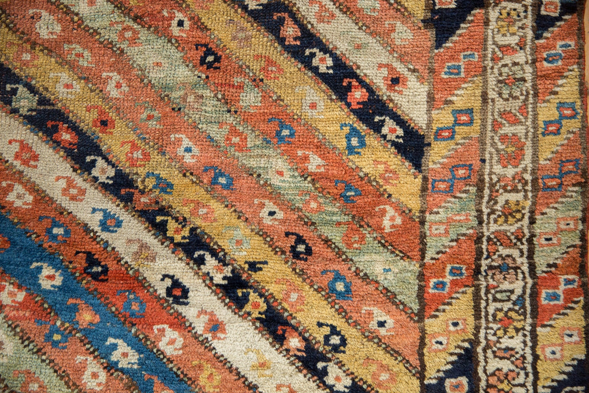 3.5x8.5 Antique Kurdish Rug Runner