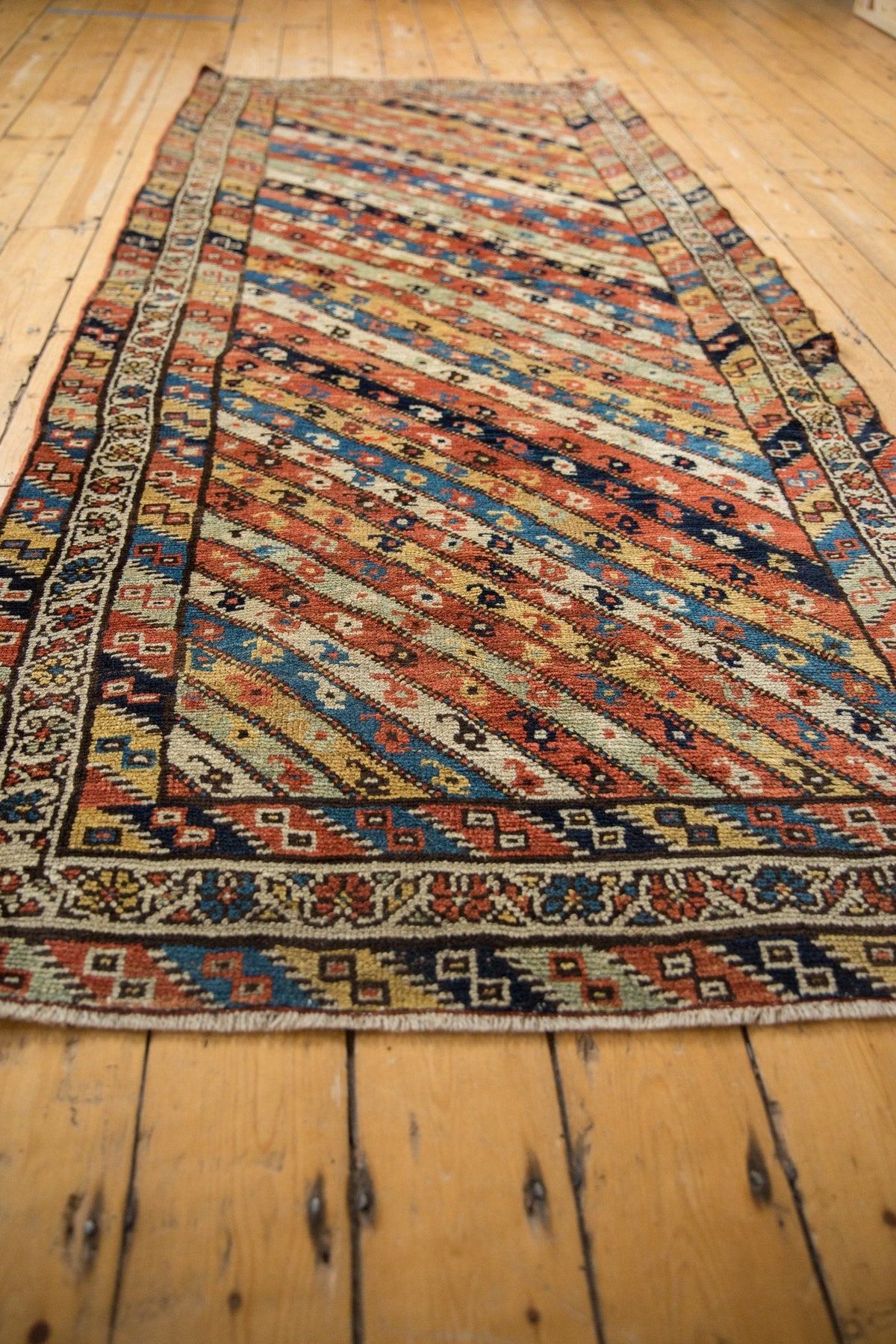 3.5x8.5 Antique Kurdish Rug Runner