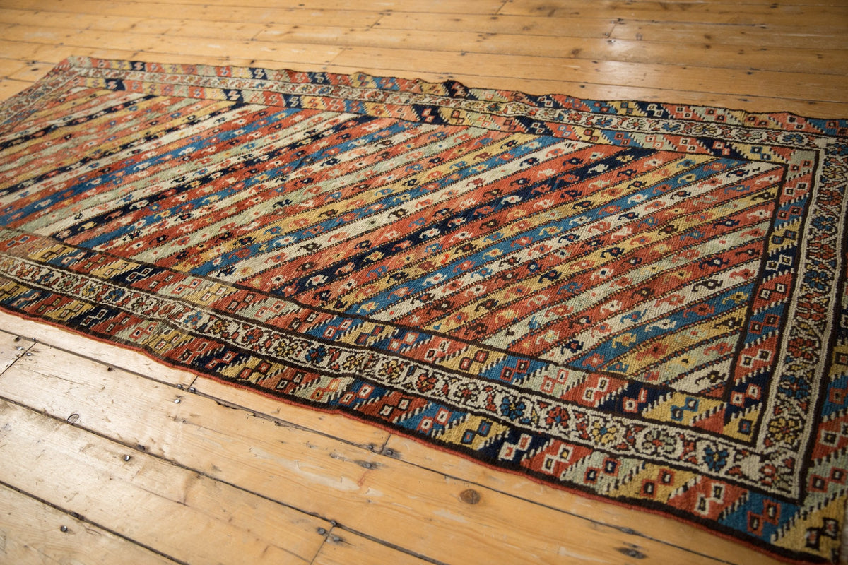 3.5x8.5 Antique Kurdish Rug Runner