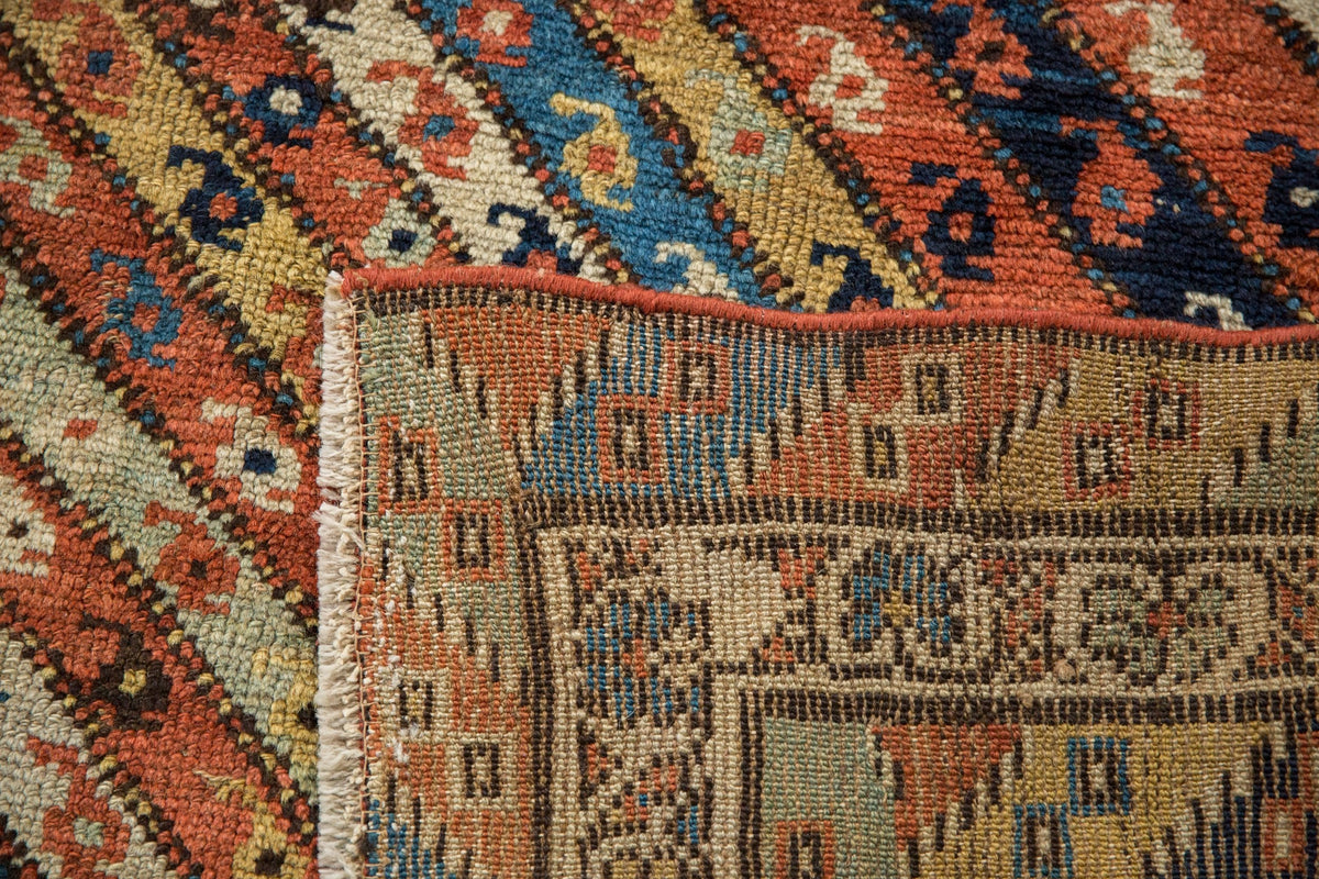 3.5x8.5 Antique Kurdish Rug Runner