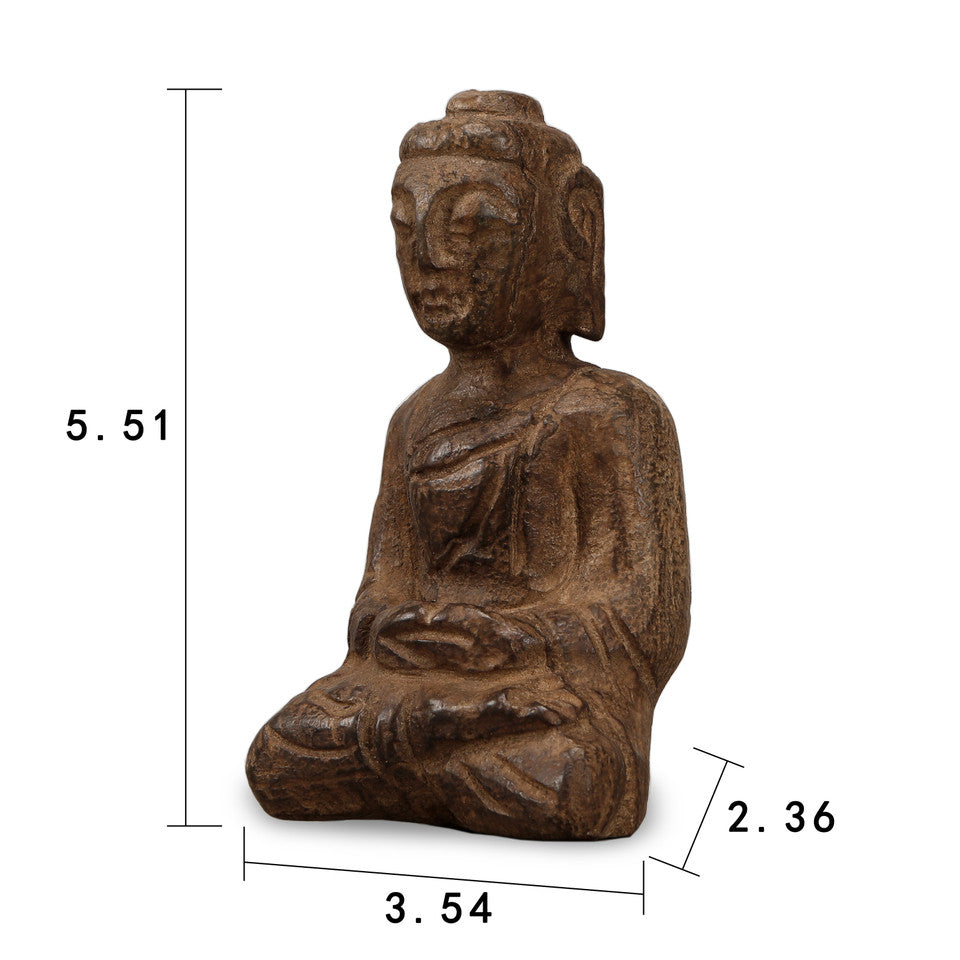 Bluestone Hand-Carved Praying Buddha