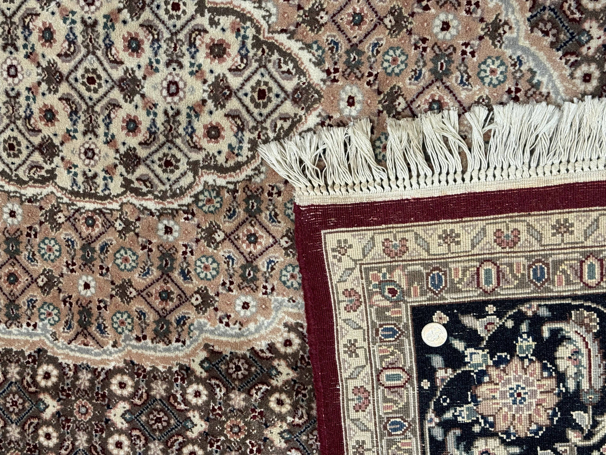 Sino Persian Rug 8x10, Herati, Elegant Oriental Carpet, Dark Maroon - Jewel Rugs, view 10