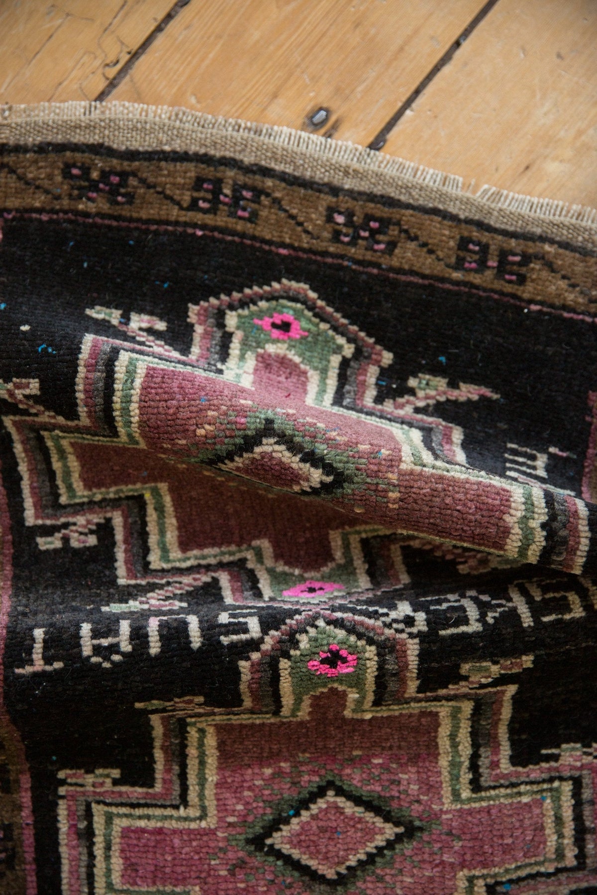 1.5x2.5 Vintage Distressed Oushak Rug Mat