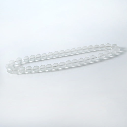 Approx. 21" Long Frosted Glass Beads image 2