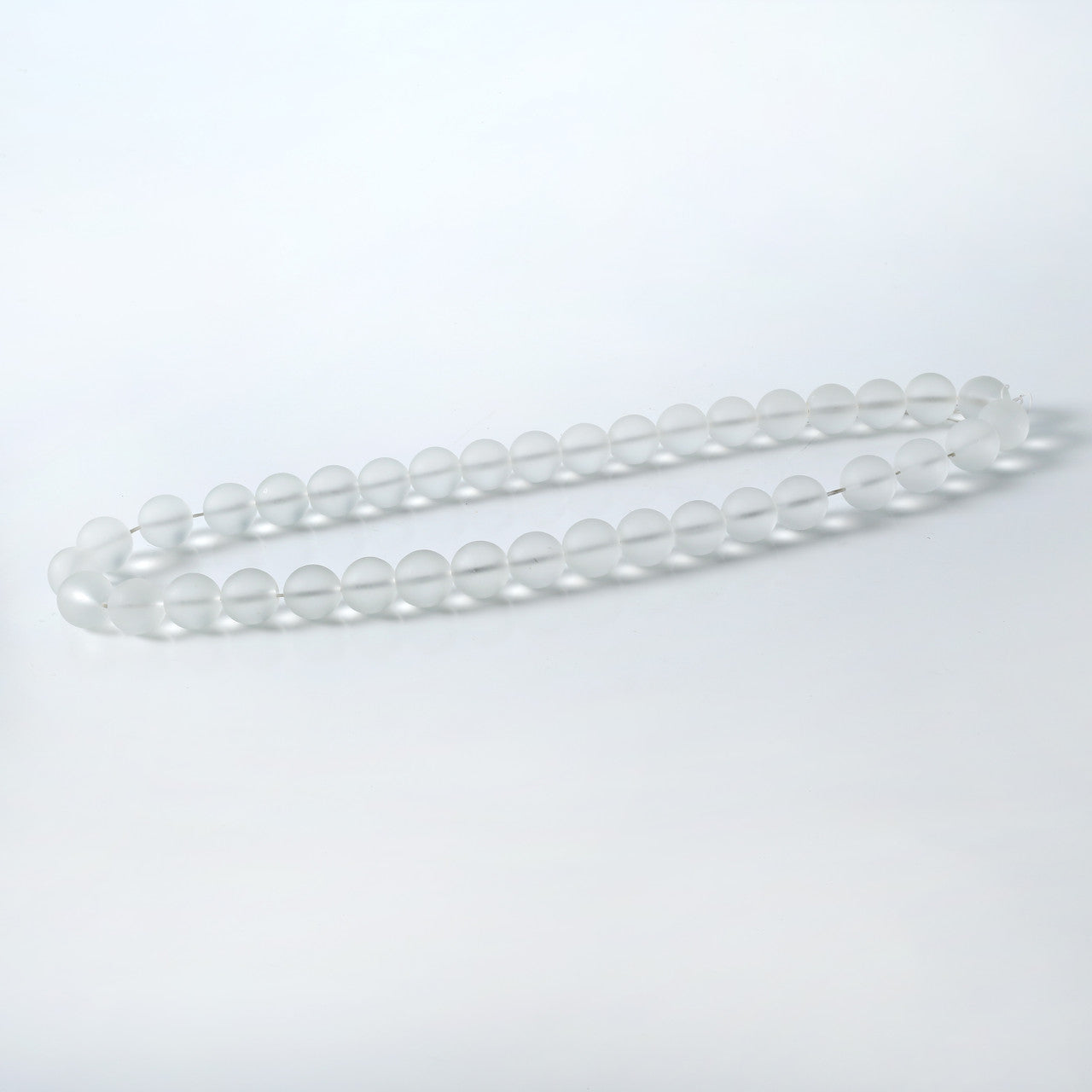 Frosted Glass Bead Strand ��" image