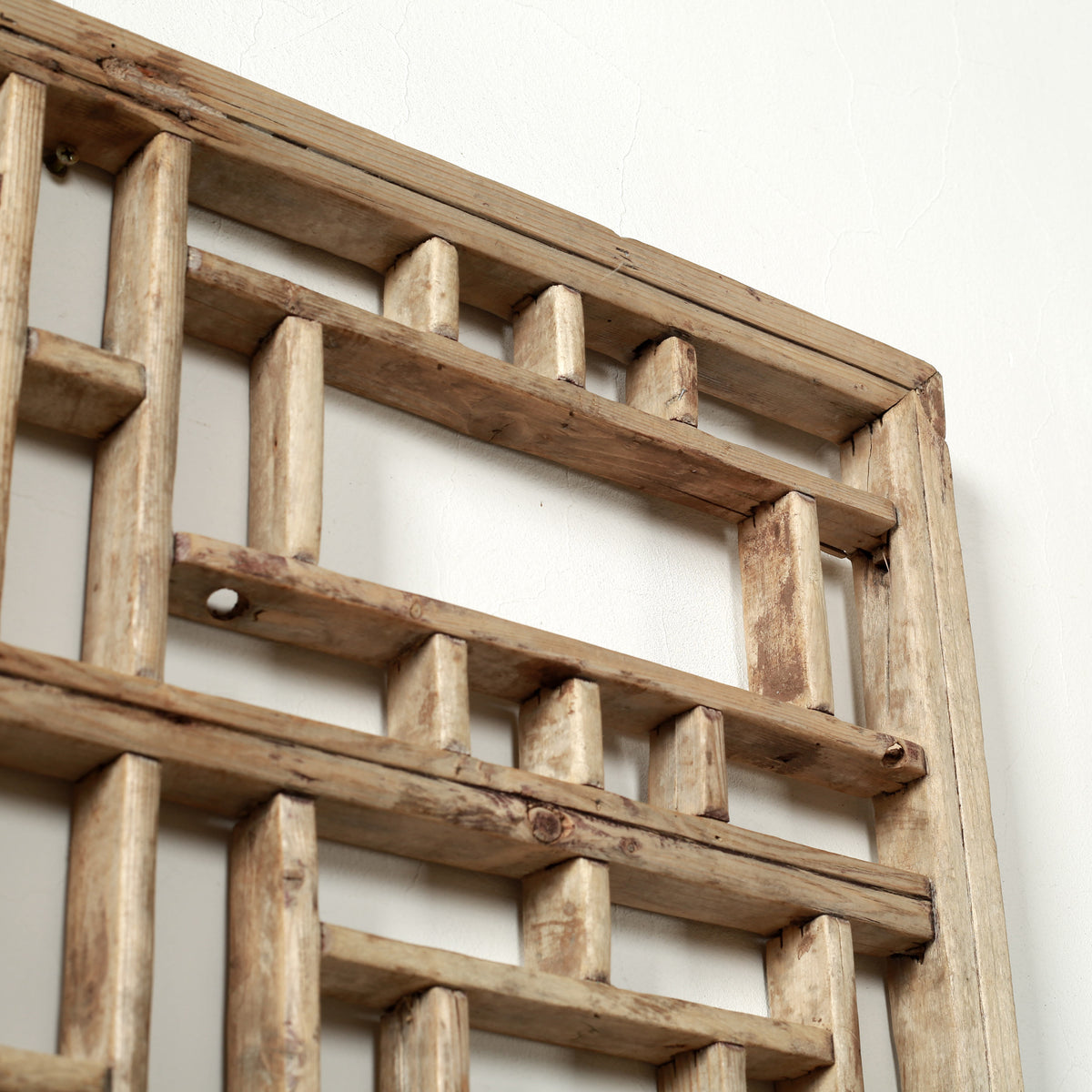 Vintage Wooden Lattice Wall Panel 28.7" W x 28.7" H