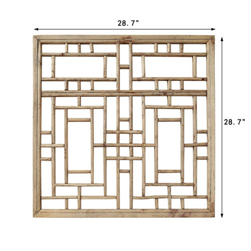 Vintage Wooden Lattice Wall Panel 36" W x 47" H image 2