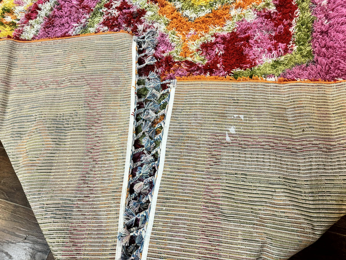 Colorful Shag Rug 8x10, Fuchsia and Multicolor - Jewel Rugs, view 12