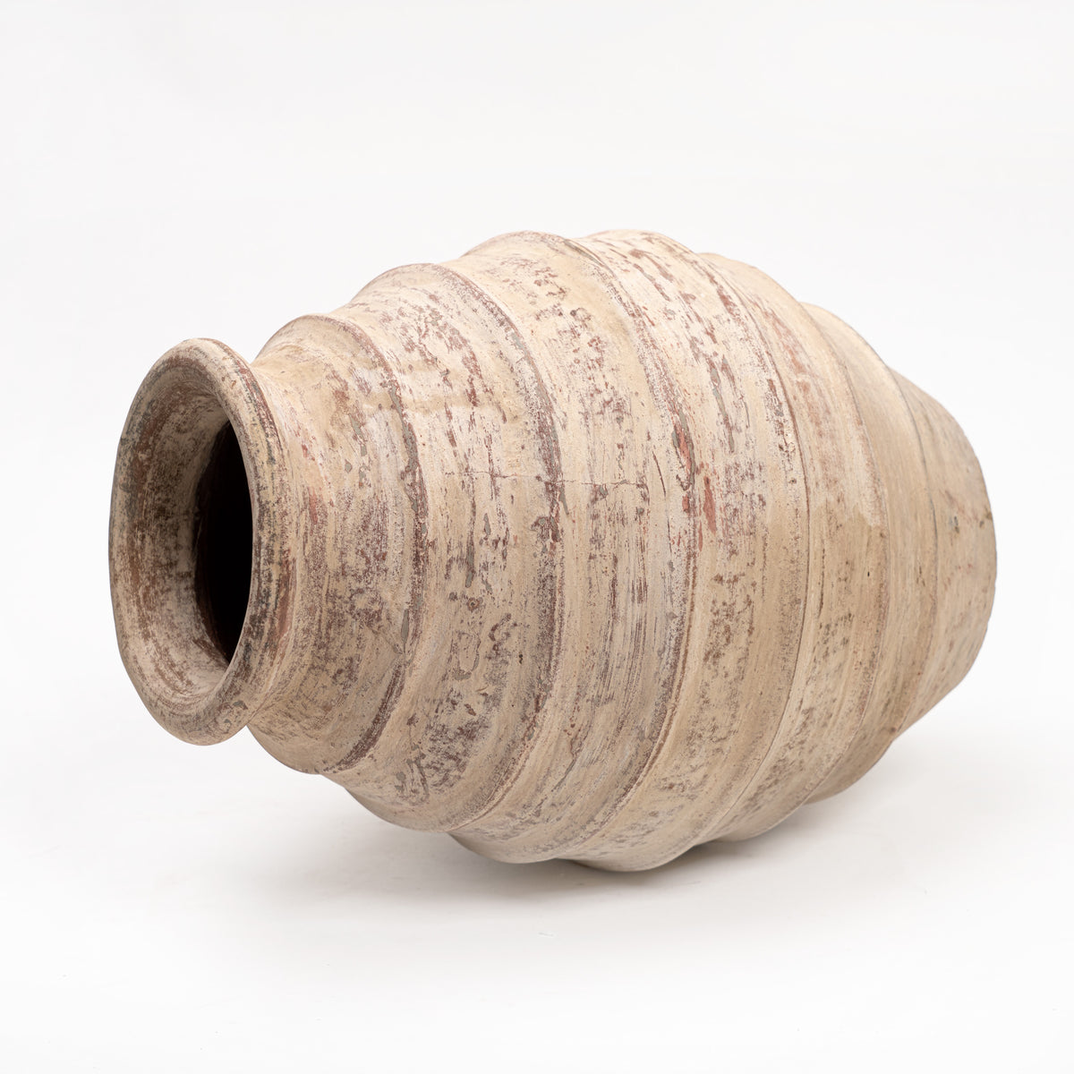 15"H Tribe Water Jar Off White Medium