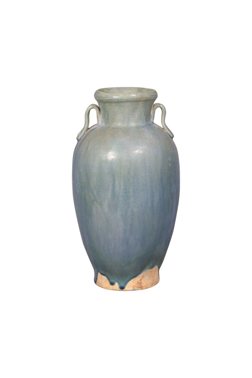 Green Vintage style Wine Jar with Two Handle(size and finish vary)