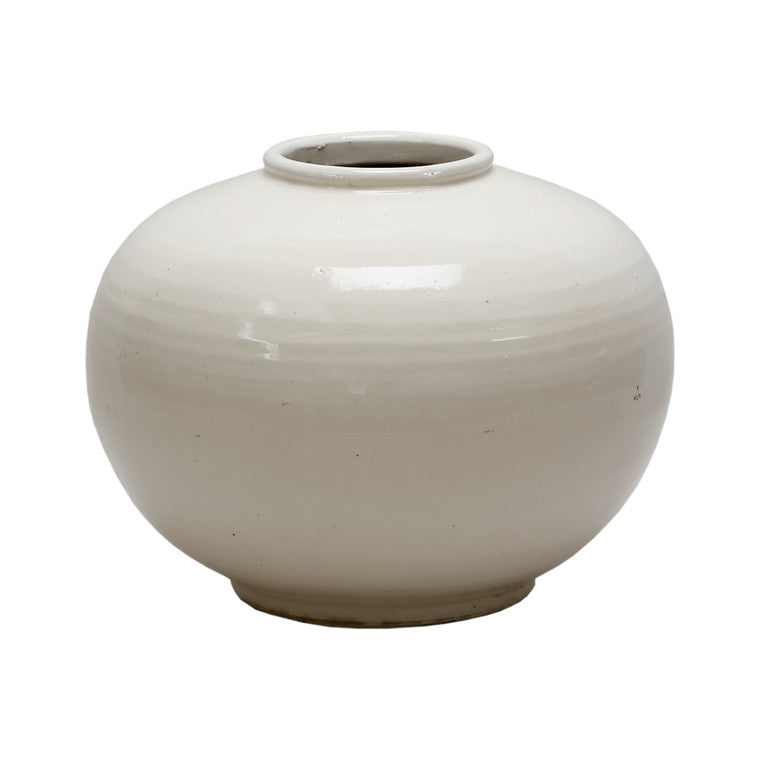 10" Creamy White Round Pot image 3