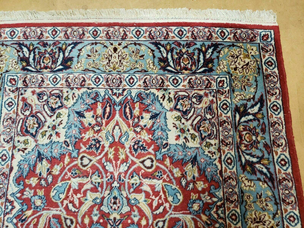3' 5" X 5' 8" Vintage Handmade Turkish Wool Rug Carpet Vegetable Dyes Nice Red - Jewel Rugs, view 8