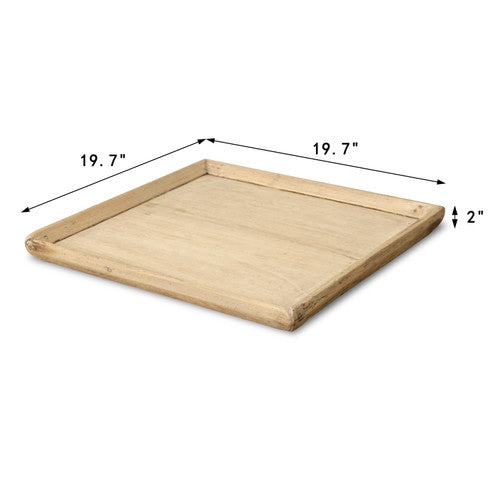 Approx. 18-22 Inches Wide Square Vintage Tray Weathered Natural(size and finishes vary) image 2