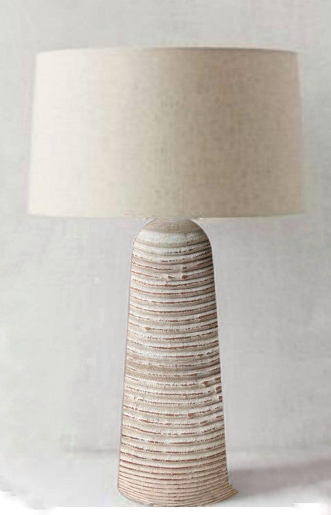 Approx. 27" Tall Marco Table Lamp with Creamy Linen Lamp Shade image 2