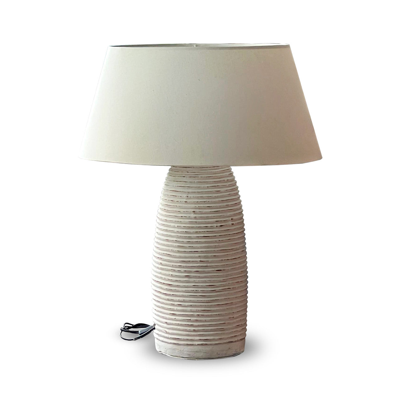 Approx. 27" Tall Marco Table Lamp with Creamy Linen Lamp Shade