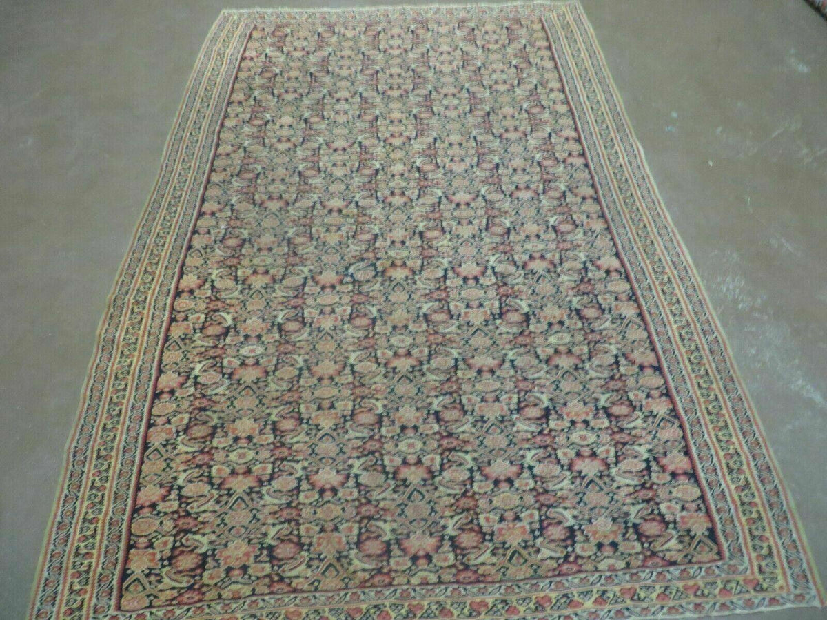 4' X7' Antique Handmade Turkish Wool Kilim Soumak Flat Weave Rug Tribal Organic - Jewel Rugs, view 2