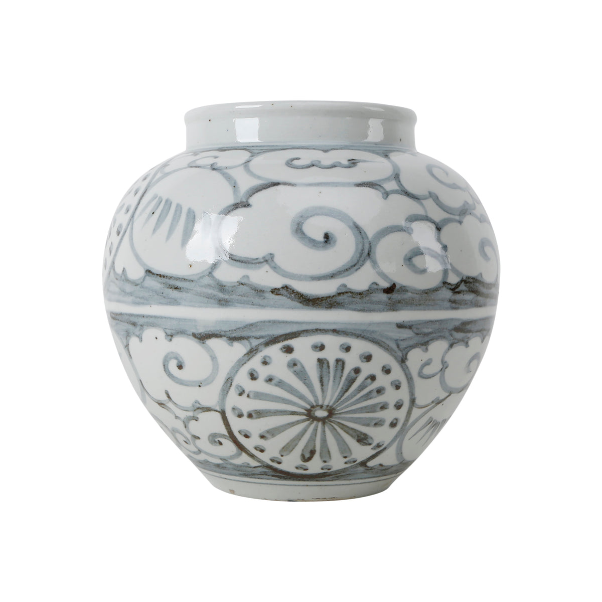 Ming Ming Vase with Lucky Cloud Motif 10x10