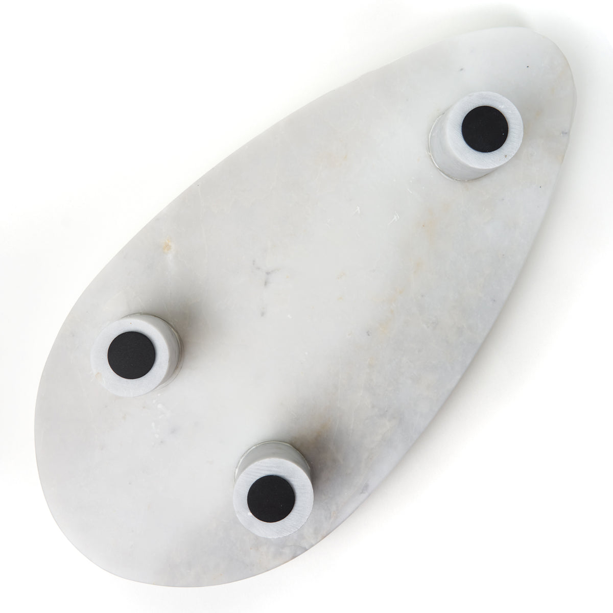 24" Laguna Marble Tray with Three Stand Large