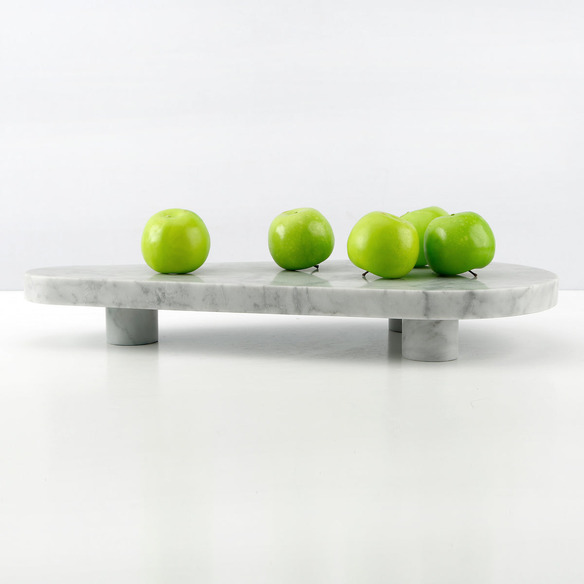 24" Laguna Marble Tray with Three Stand Large