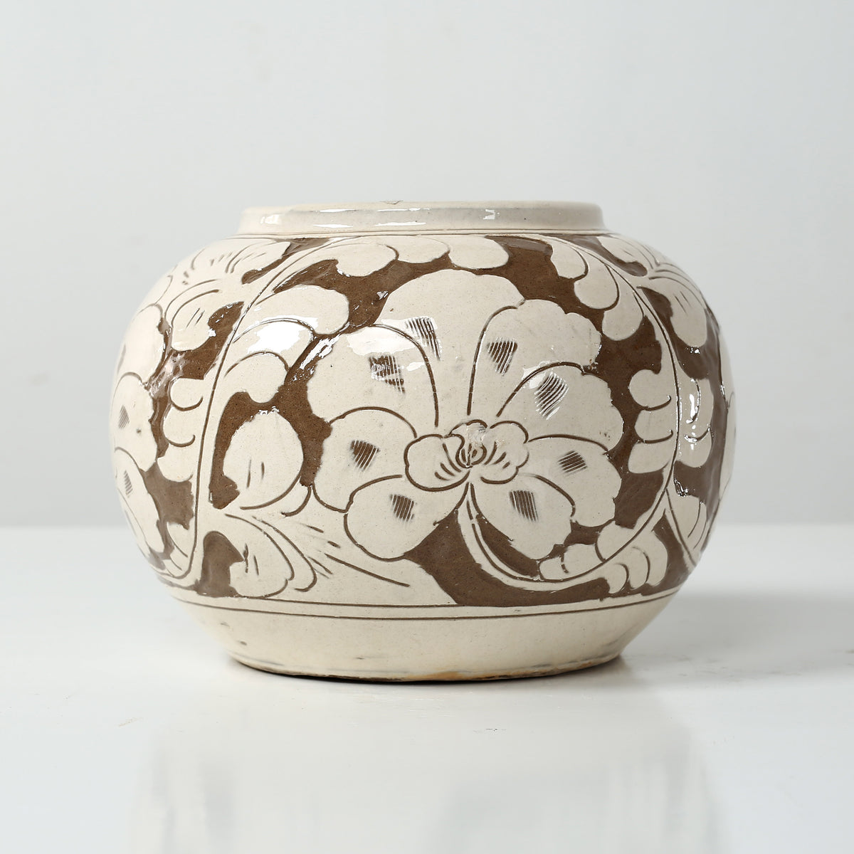 Approx. 6 Inches Amalfi Double Glazed Round Vase (4.7" Opening)